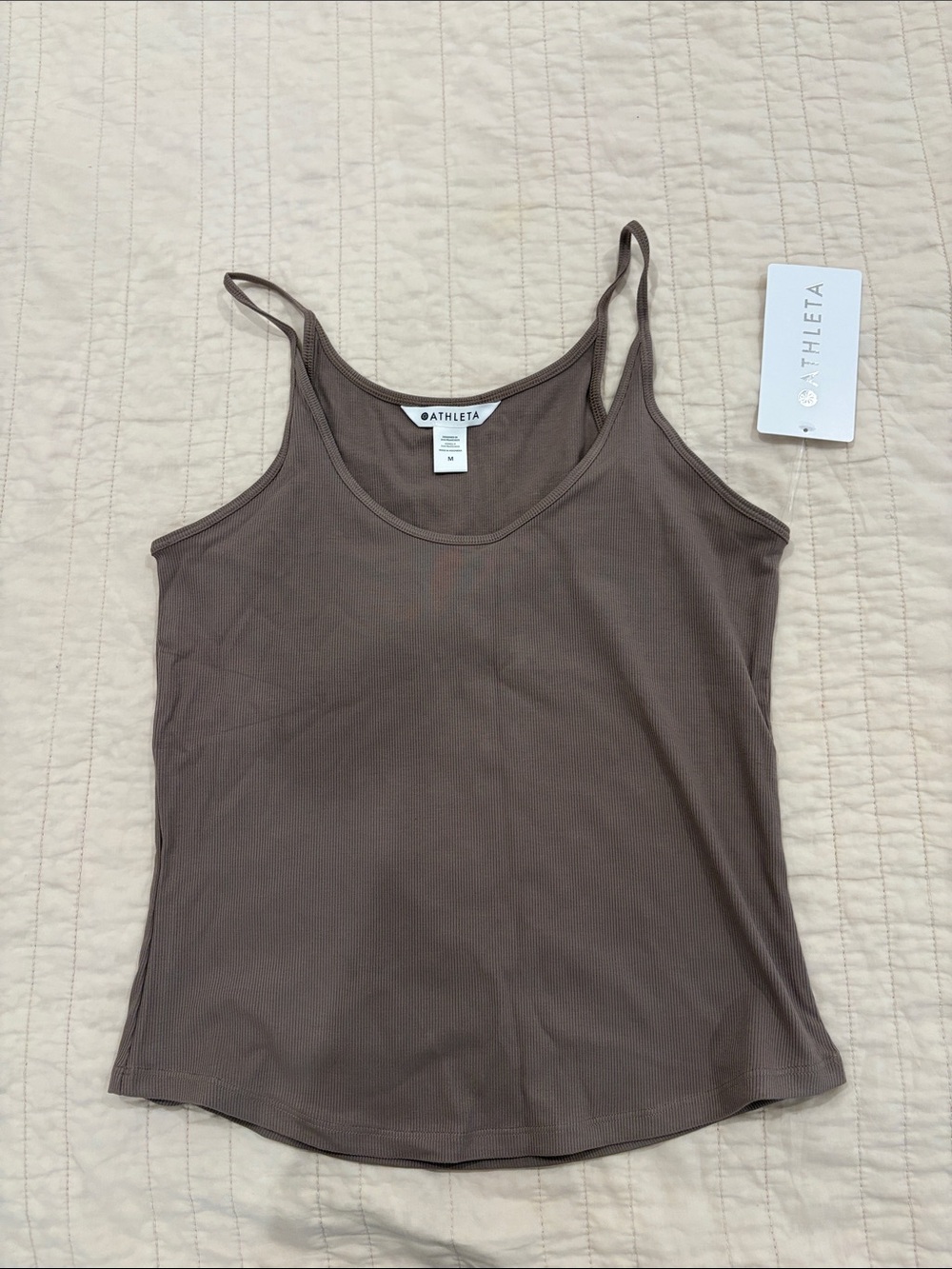 Athleta Brown Ribbed Tank
